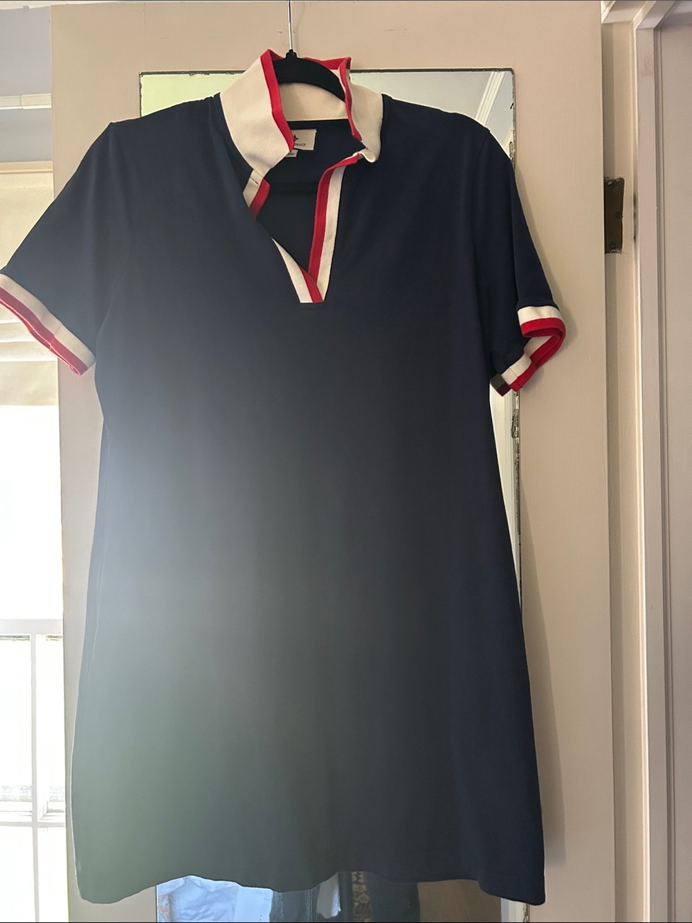 Tuckernuck Navy Mini Dress with Red and White Trim